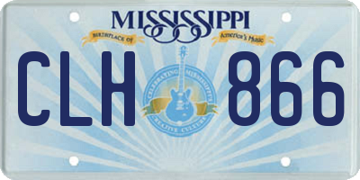 MS license plate CLH866