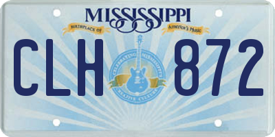 MS license plate CLH872