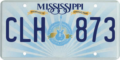 MS license plate CLH873