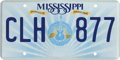 MS license plate CLH877