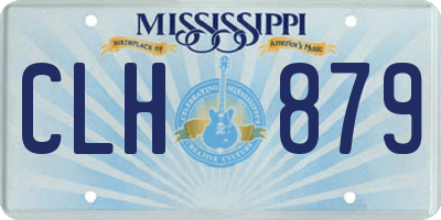 MS license plate CLH879