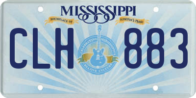 MS license plate CLH883