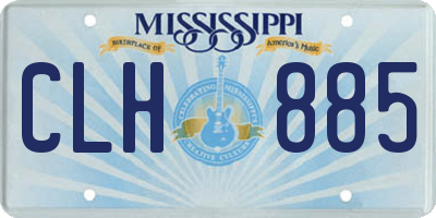MS license plate CLH885