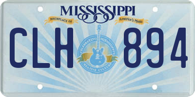 MS license plate CLH894