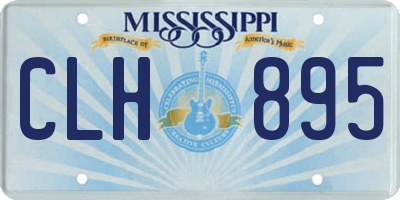 MS license plate CLH895