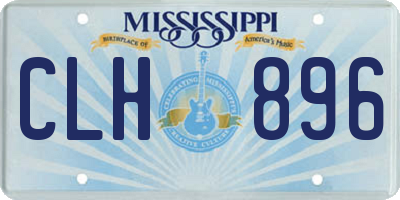 MS license plate CLH896