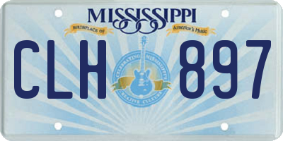 MS license plate CLH897