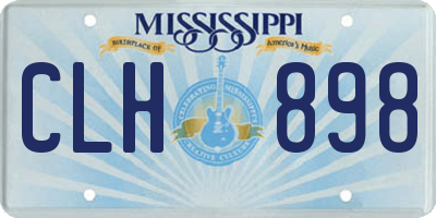 MS license plate CLH898