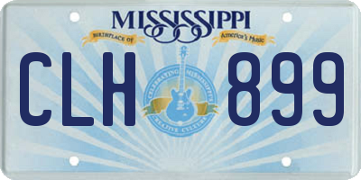 MS license plate CLH899