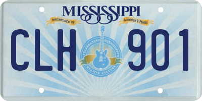 MS license plate CLH901