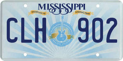 MS license plate CLH902