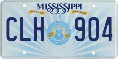 MS license plate CLH904