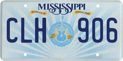 MS license plate CLH906