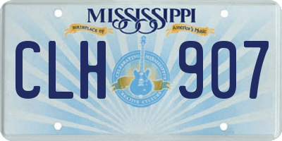 MS license plate CLH907
