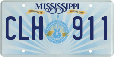 MS license plate CLH911