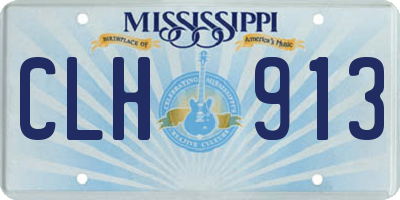 MS license plate CLH913