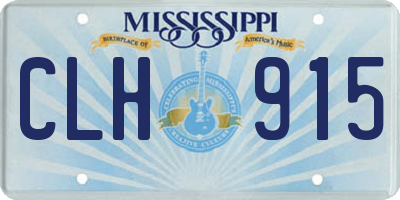 MS license plate CLH915
