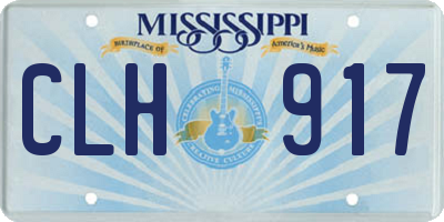 MS license plate CLH917