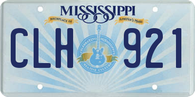 MS license plate CLH921