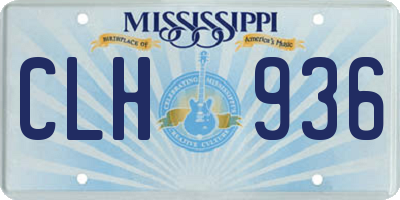 MS license plate CLH936