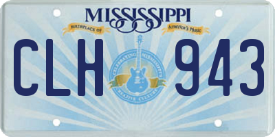 MS license plate CLH943