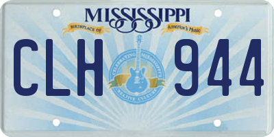 MS license plate CLH944