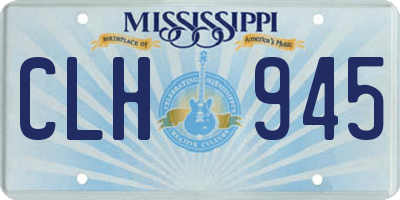 MS license plate CLH945