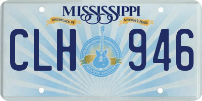 MS license plate CLH946