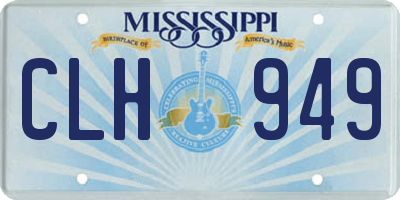 MS license plate CLH949