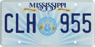 MS license plate CLH955