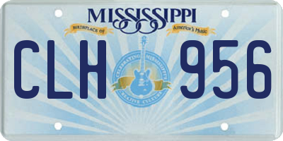 MS license plate CLH956