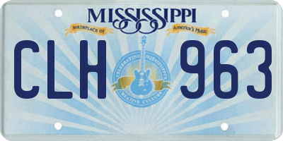 MS license plate CLH963