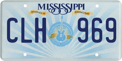 MS license plate CLH969