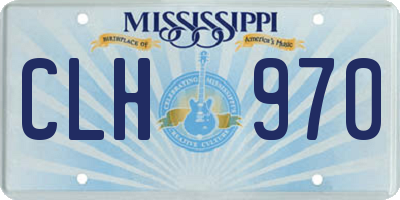 MS license plate CLH970