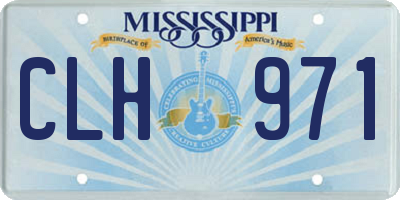 MS license plate CLH971