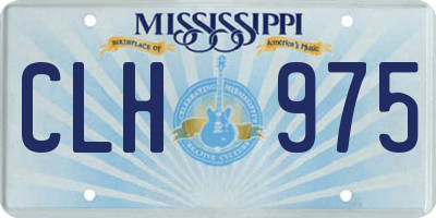 MS license plate CLH975
