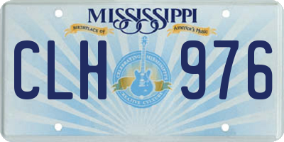 MS license plate CLH976