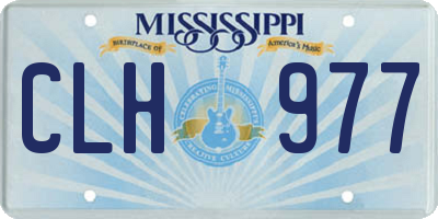 MS license plate CLH977