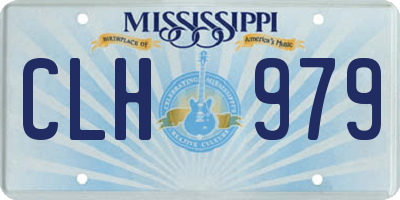 MS license plate CLH979