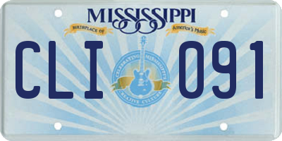 MS license plate CLI091
