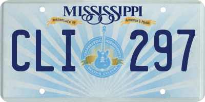 MS license plate CLI297