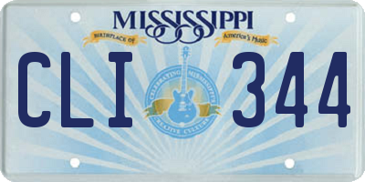 MS license plate CLI344