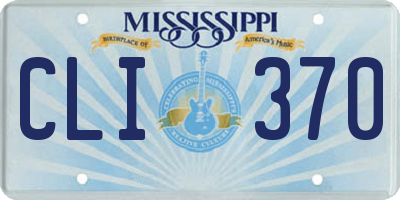 MS license plate CLI370