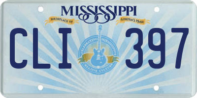 MS license plate CLI397