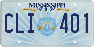 MS license plate CLI401