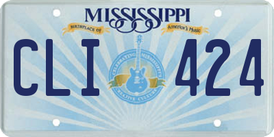 MS license plate CLI424