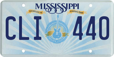 MS license plate CLI440