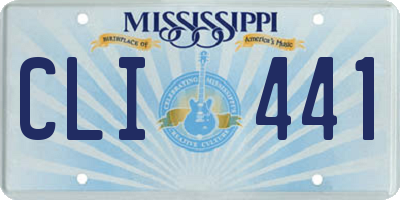 MS license plate CLI441