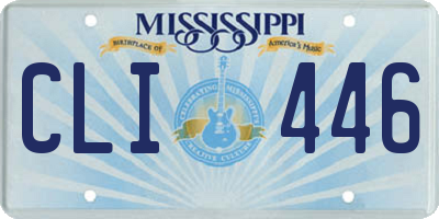 MS license plate CLI446