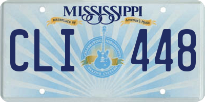 MS license plate CLI448